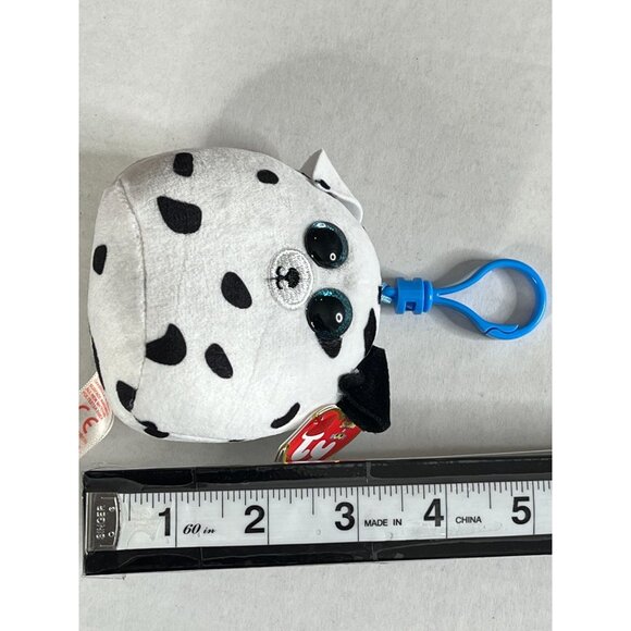 Ty Beanie Boos Cow Clip Small Plush Keychain Black White NWT - Picture 8 of 8
